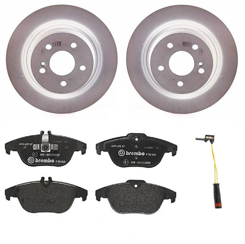 Mercedes Brembo Brakes Kit - Pads and Rotors Rear (300mm) (Low-Met) 2115401717 - Brembo 1534504KIT